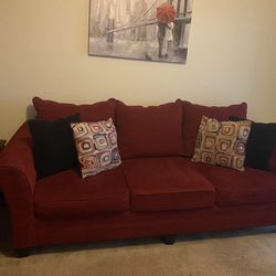 Red Couch Set