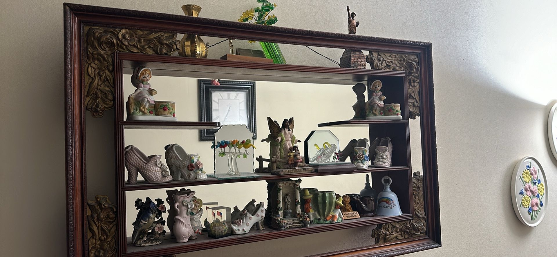 Figurines & Mirror Shelf $65