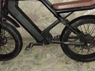 Fat Tire Electric Bike Moped Style
