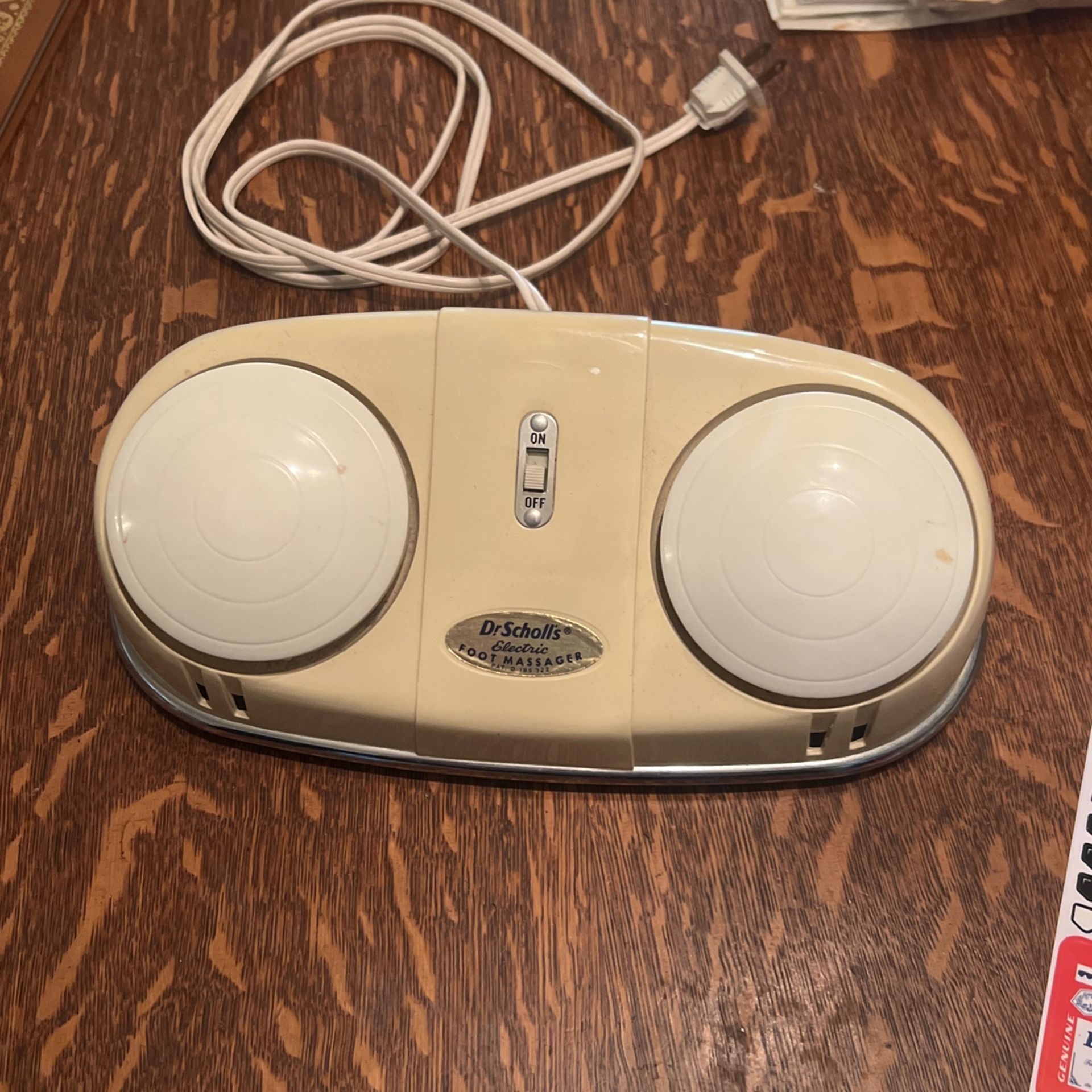 Dr Scholl’s Electric Foot massager -Vintage - Works!