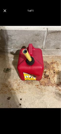 2 gallon gas can, filled