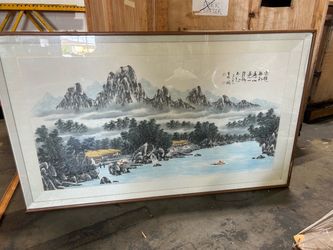 Asian watercolor painting