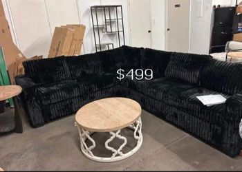 XL sectional sofa Fur-Like Jumbo Corduroy
