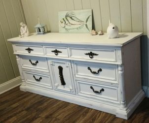 Chalk painted Dixie dresser