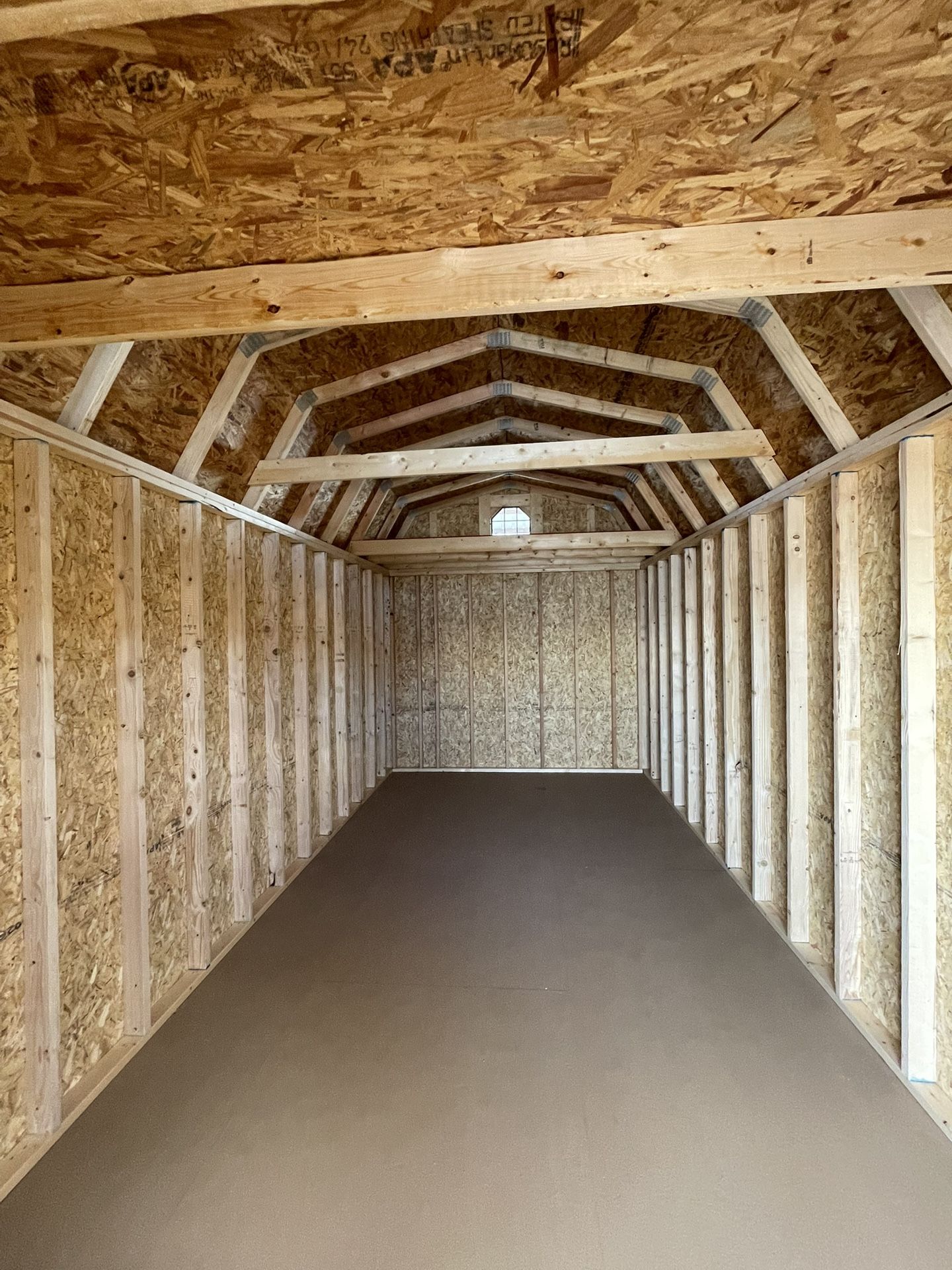 Black 10x20 Lofted Storage Shed