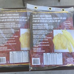 Brand New Three Piece Rain Suit $10.00
