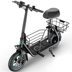 MIHOVER 19MPH Foldable 550W Electric Scooter with Seat for Adult