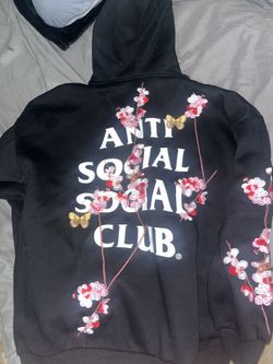 Anti Social Social Club Kkoch Butterflies Full Embroidery Hoodie