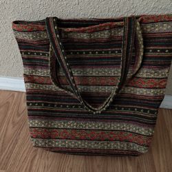 Woven Canvas Tote Women