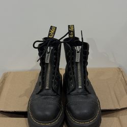 Dr Martens Sinclair Black Leather Platform Boots