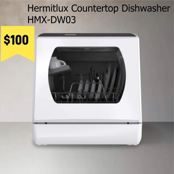 Hermitlux Countertop Dishwasher HMX-DW03 950W