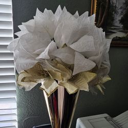 Poinsettia Flower Ball 9" 