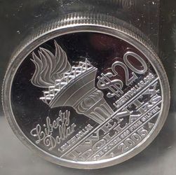 2005 NORFED $20 Liberty Dollar silver round
