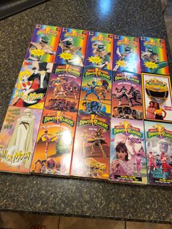 VHS Video Lot Power Rangers and Sailor Moon lot of 15 videos
$5 total for all