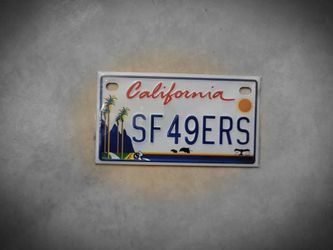 San Francisco 49ers Miniature License Plates 