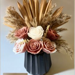Candle Flower Arrangement 