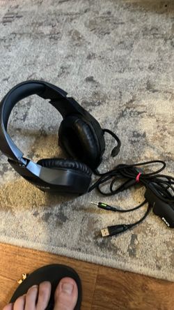 Run Mus Headset adjustable Mic 🎧 3.5mm audio jack Gaming headphone head phones xbox ps4 ps5 headphone