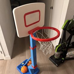 Used Basketball Hoop And 2 Balls Included 