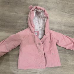 Baby Gap Pink Corduroy Bear Jacket
