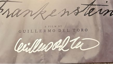 Guillermo Del Toro Signed Autograph Frankenstein Movie Poster