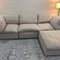 Modular Sectional Couch With Ottoman