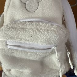 1 Time Used  ‼️ Mickey Mouse Icon Fleece Mini Backpack