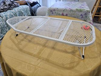 Great shape table top folding metal ironing board. 