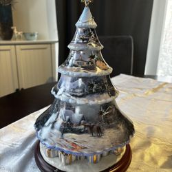 Thomas Kinkade Porcelain Illuminated Tree