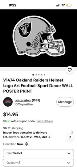 Raiders Helmet Decor New