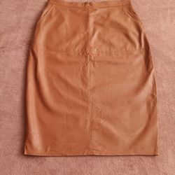 Faux Leather Skirt
