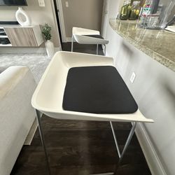 White And Grey Barstools Set Of 2 