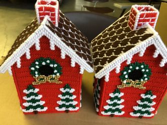 Crochet Christmas Tissue Holders