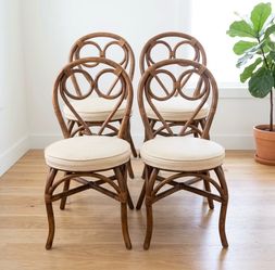 Vintage Bamboo Chair Set