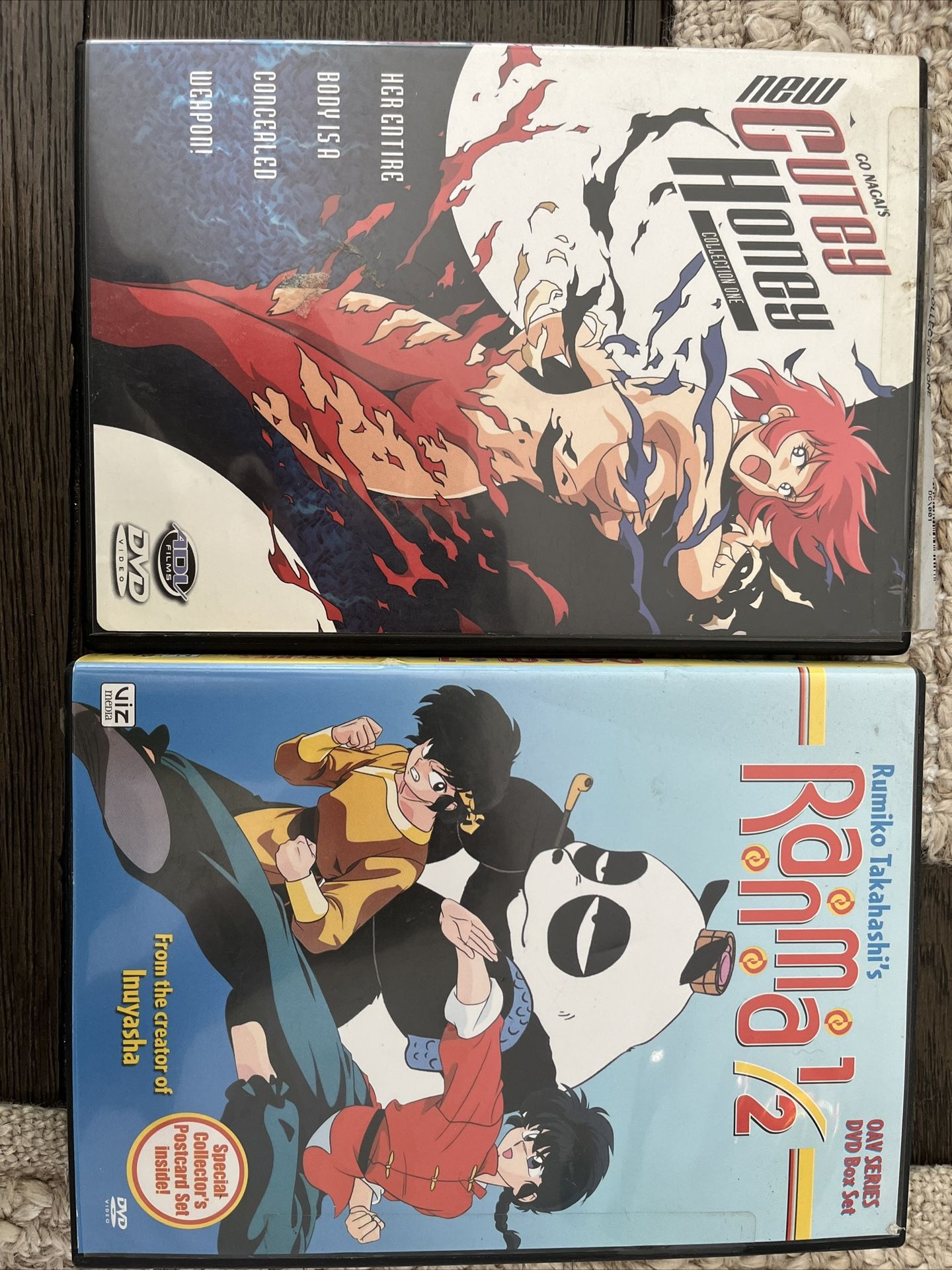 Two Anime DVDs- Cutey Honey And Ranma 1/2