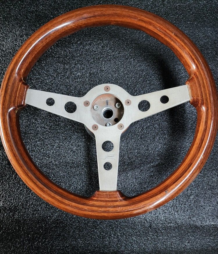 Grant Wood Steering Wheel Old School