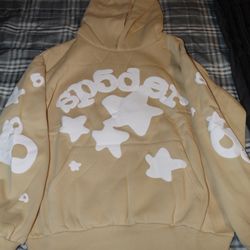 SP5DER Sand Beluga Hoodie size medium