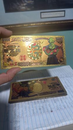 Dragon Ball Z Note Bills 