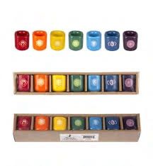 Ceramic Chakra Mini Candle Holders