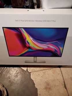 Dell 27 plus QHD monitor.        AMD FREESYNC
