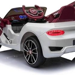 ⚪️⚪️!!BRAND NEW 12V LUXURY REMOTE CONTROL Electric Kid Ride On Car Power Wheels Bentley EXP12 with LED lights, scissors doors, USB, Mp3 