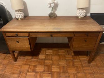 Solid Wood Executive Desk – Great for Home Office or Student