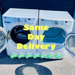 💪 Maytag Performance Front Load Washer Electric Dryer Set Heavy Duty FREE DROP OFF