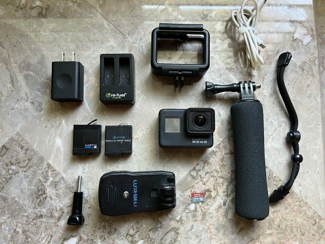 GoPro Hero7 Black Camera + Extras