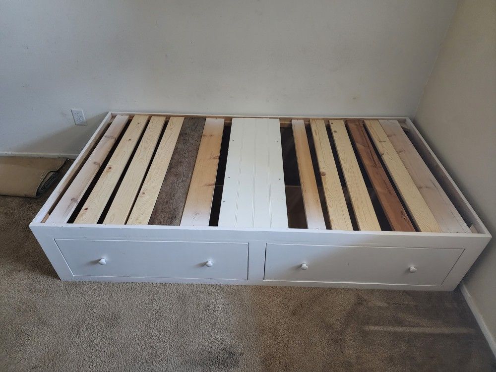 White Twin Bedframe