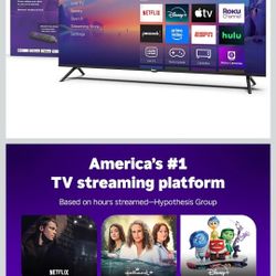 Roku Smart TV 2025 – 55-Inch Select Series, 4K HDR TV – Roku TV with Enhanced Voice Remote