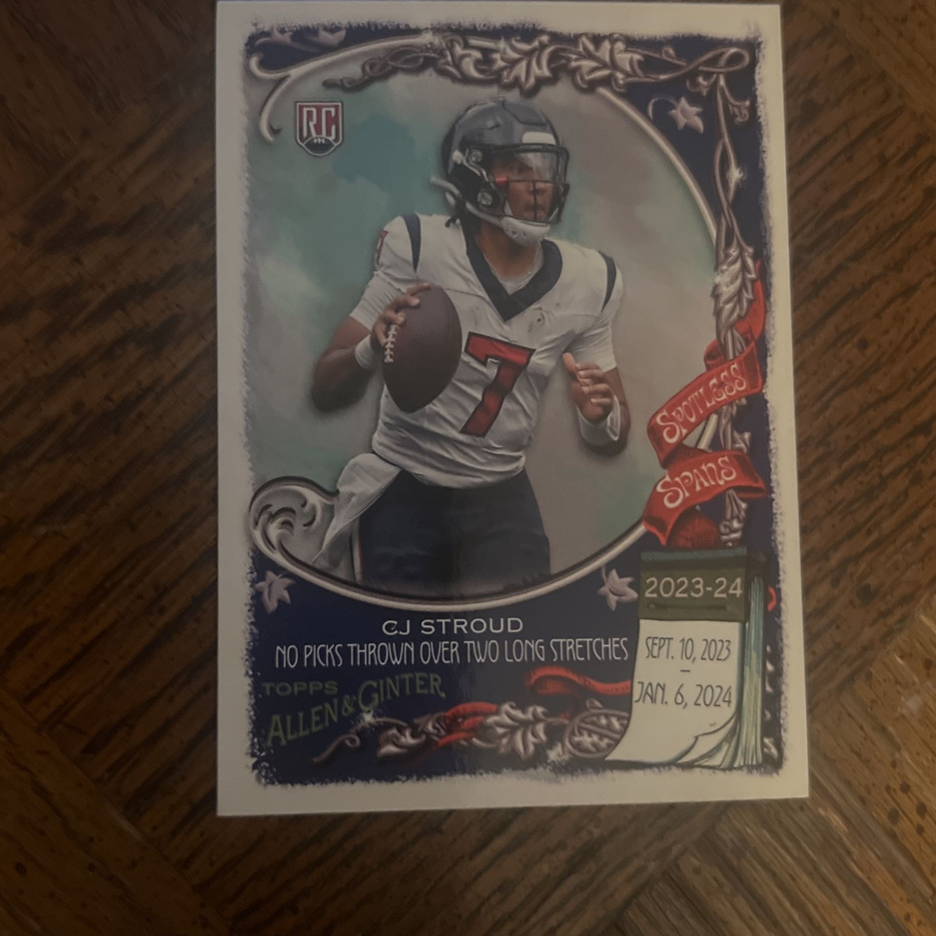 CJ Stroud Rookie- Allen And Ginter Spotless Spans