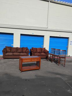Sofa couch loveseat tv stand - delivery available