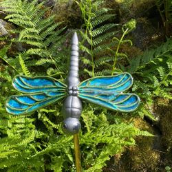 Handmade Ceramic Glazed Dragonfly