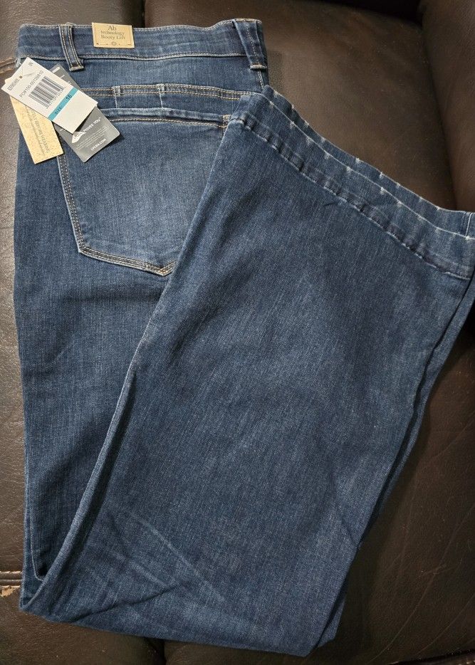 Pantalon De Mezclilla Acampanado Para Mujer Medida 16 Color Azul