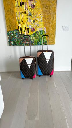 Louis Vuitton Monogram  Canvas Travel Luggage Set Suitcase Carry-on & Check It  Medium size New